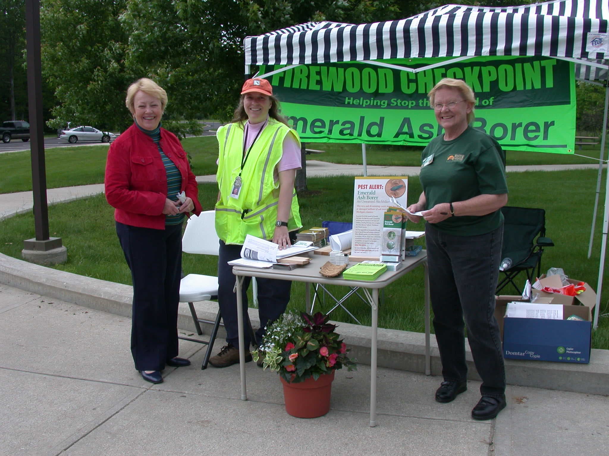 An EAB firewood checkpoint - photo from MI Dept. of Agriculture & Rural Development